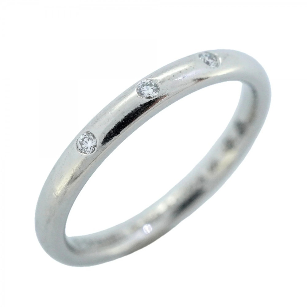 CHANEL Authentic Silver Diamond Ring